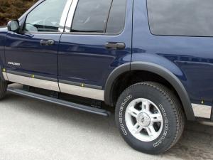 02-05 Ford Explorer 4 Door (with Flares) QAA Full Rocker Panel Trims with Flares (5