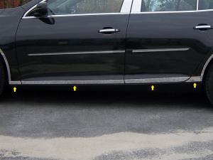 2013 Chevy Malibu QAA Lower Rocker Panel Trims with Cut Out Factory Trims (1 3/8 x 2 1/8