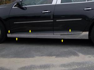 2013 Chevy Malibu QAA Full Rocker Panel Trims with Flares 