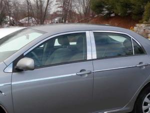 09-12 Toyota Corolla 4 Door QAA Window Trim Package with Pillar Posts without Window Sill Trims