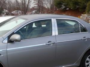 09-12 Toyota Corolla 4 Door QAA Window Trim Package with Pillar Posts and Window Sill Trims