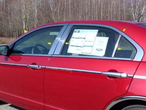 06-10 Mercury Milan, 06-12 Ford Fusion QAA Window Trim Package