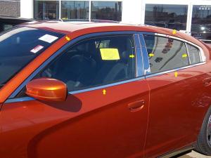 11-13 Dodge Charger QAA Window Trim Package with Pillar Posts and Window Sill Trims