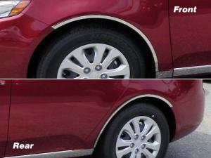 10-13 Kia Forte 4 Door QAA Wheel Well Trims with Adhesive and Gaskets (3/4