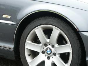 00-05 BMW 3 Series 2 Door QAA Wheel Well Trims with Adhesive - Cut To Rocker