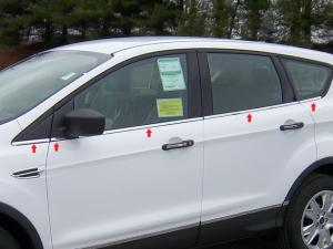 2013 Ford Escape QAA Window Sill Trims with Face of Windshield (.625