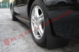 Subaru Impreza 2002-2007 RS, 2.5i, WRX, STI Rally Armor Mud Flaps - Black/Red Logo