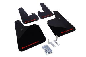 Subaru Outback 2010-2014 2.5i, 3.6R Rally Armor Mud Flaps - Black/Red Logo