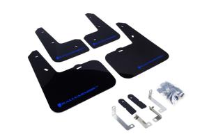 Hyundai Veloster 2013-2016 Base, Turbo Rally Armor Mud Flaps - Black/Blue Logo