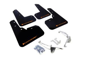 Subaru XV Crosstrek 2013-2016 Rally Armor Mud Flaps - Black/Orange Logo