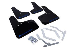 Ford Focus 2013-2016 SE, Titanium, ST Rally Armor Mud Flaps - Black/Blue Logo