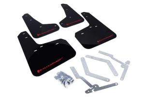 Ford Focus 2013-2016 SE, Titanium, ST Rally Armor Mud Flaps - Black/Red Logo