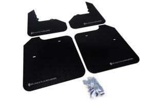 Mitsubish Lancer Evolution 2003-2008 Standard,RS,SE,MR Rally Armor Mud Flaps - Black/Grey Logo