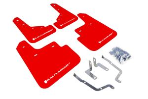 Mazda 3 2014-16 Grand Touring, Sport, SV, Touring Rally Armor Mud Flaps - Red/White Logo