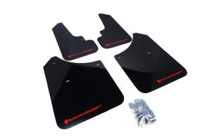 Subaru Forester 2003-2008 2.5X, XT Rally Armor Mud Flaps - Black/Red Logo