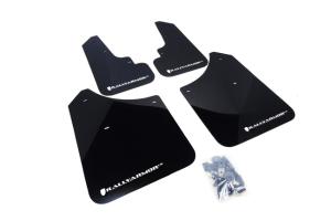 Subaru Forester 2003-2008 2.5X, XT Rally Armor Mud Flaps - Black/White Logo