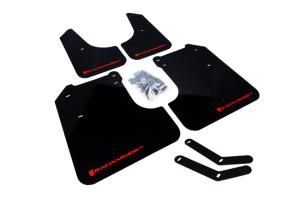 Subaru Impreza 2008-2011 Impreza, WRX Rally Armor Mud Flaps - Black/Red Logo