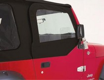 03-06 Wrangler (for soft upper doors) Rampage Door Skins - Diamond Black