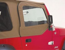 97-02 Wrangler (for soft upper doors) Rampage Door Skins - Spice Denim