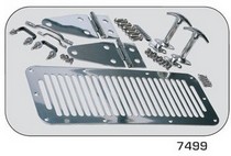 78-95 Jeep CJ & Wrangler Rampage Hood Kit - Stainless Steel