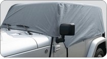 76-91 Jeep Wrangler Rampage Cab Cover - Water Proof - Gray (Fits over Factory Roll Bars without Installed Soft Top)