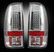 Ford Superduty F250HD/350/450/550 08-11 Recon LED Tail Light Set - Clear Lens