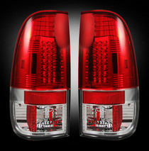 Ford Superduty F250HD/350/450/550 08-11 Recon LED Tail Light Set - Red Lens