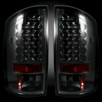 Dodge 07-08 RAM 1500 & 07-09 RAM 2500/3500 Recon LED Tail Light Set - Smoked Lens