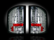 GMC Sierra 07-11 Recon LED Tail Light Set - Clear Lens