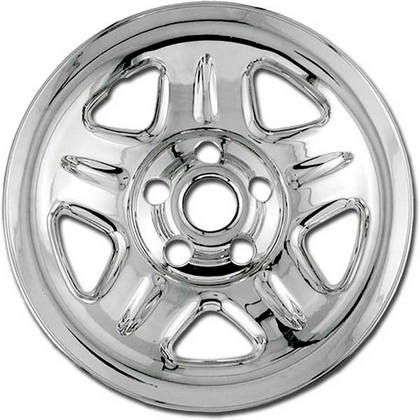 93-01 Jeep Cherokee Restyling Ideas Wheel Skin - ABS Chrome, 15in