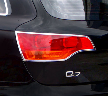 07-13 Audi Q7 Restyling Ideas Tail Light Bezels - ABS Chrome