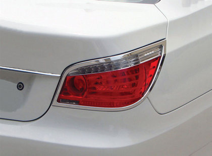 04-10 BMW 5 Series Restyling Ideas Tail Light Bezels - ABS Chrome