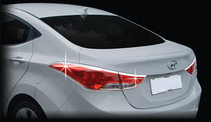 11-16 Hyundai Elantra Restyling Ideas Tail Light Bezels - ABS Chrome