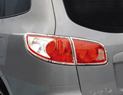 07-09 Hyundai Santa Fe Restyling Ideas Tail Light Bezels - ABS Chrome
