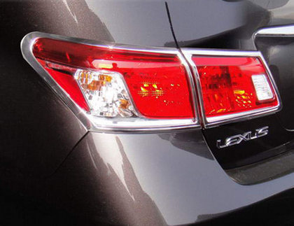 10-12 Lexus ES Restyling Ideas Tail Light Bezels - ABS Chrome