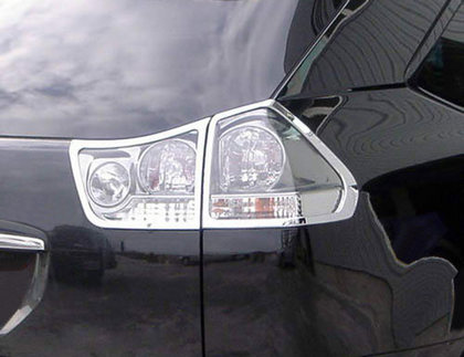 04-09 Lexus RX Restyling Ideas Tail Light Bezels - ABS Chrome