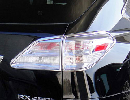 10-12 Lexus RX Restyling Ideas Tail Light Bezels - ABS Chrome