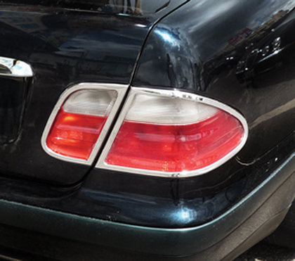 98-02 Mercedes-Benz Clk-class Restyling Ideas Tail Light Bezels - ABS Chrome