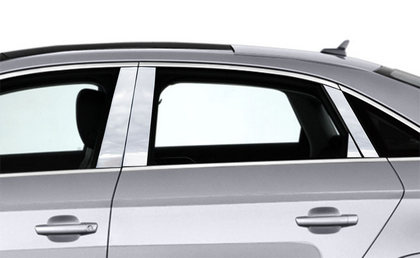 15-15 Audi A3 Restyling Ideas Pillar Post Trims - Mirror Finish