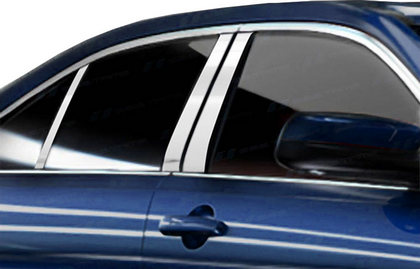 10-12 Ford Taurus Restyling Ideas Pillar Post Trims with Keypad Cut-out - Mirror Finish