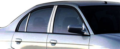 01-05 Honda Civic Restyling Ideas Pillar Post Trims - Mirror Finish