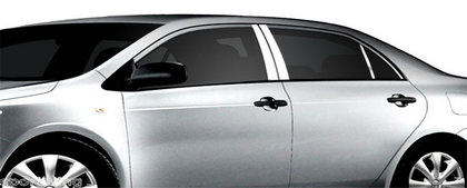 09-13 Toyota Corolla Restyling Ideas Pillar Post Trims - Mirror Finish