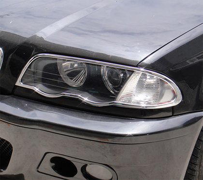 99-01 BMW 3 Series Restyling Ideas Head Light Bezel - ABS Chrome