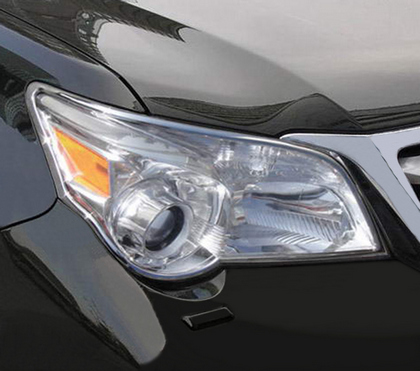 10-13 Lexus GX470 Restyling Ideas Head Light Bezel - ABS Chrome