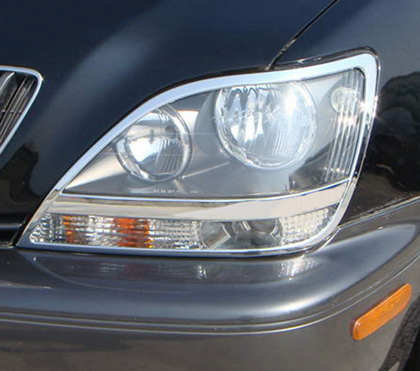 99-03 Lexus RX Restyling Ideas Head Light Bezel - ABS Chrome