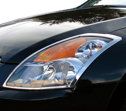 07-12 Nissan Altima Restyling Ideas Head Light Bezel - ABS Chrome