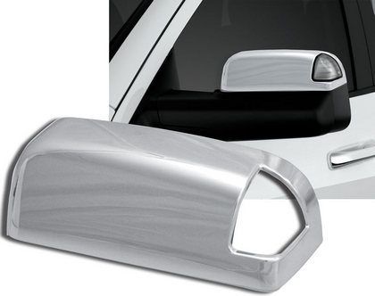 09-15 Dodge Ram Restyling Ideas Mirror Covers Top Only - ABS Chrome