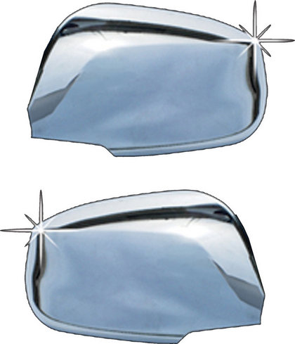 05-09 Hyundai Tucson Restyling Ideas Mirror Covers - Top, ABS Chrome