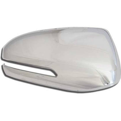 11-13 Kia Optima Restyling Ideas Mirror Covers with Signal-Light Cut-Out - ABS Chrome