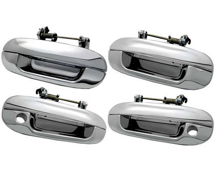 02-09 Chevrolet Trailblazer Restyling Ideas Replacement Door Handles - ABS Chrome, 2 Key Hole